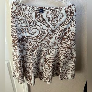 GAP floral brown & cream skirt size 8